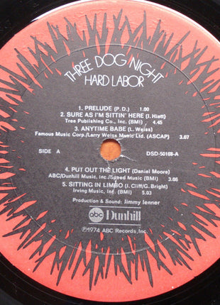 Three Dog Night : Hard Labor (LP, Album, Club, RE, Pit)