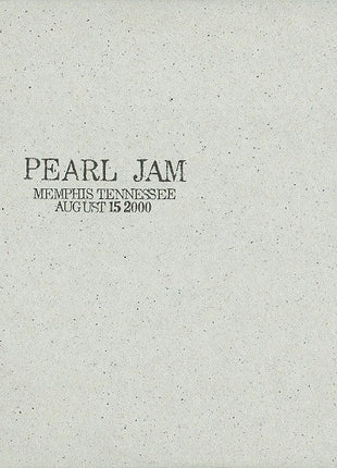 Pearl Jam : Memphis, Tennessee - August 15, 2000 (2xCD, Album, Tour)