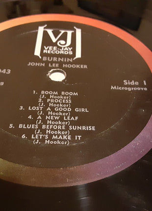 John Lee Hooker : Burnin' (LP, Album, Mono)