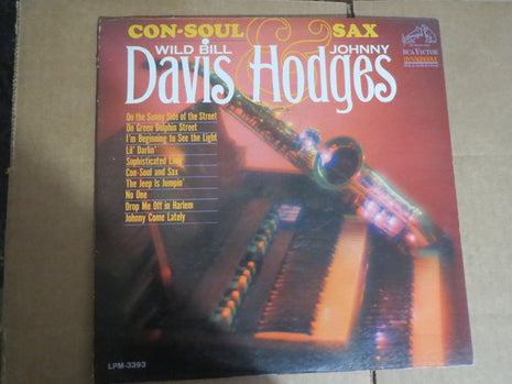 Wild Bill Davis & Johnny Hodges : Con-Soul And Sax (LP, Album, Mono)
