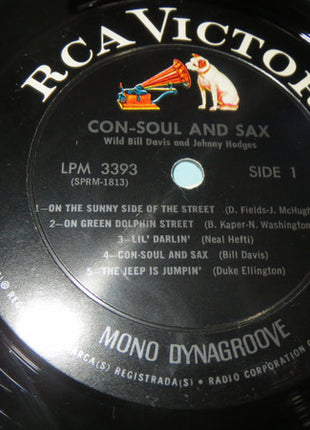 Wild Bill Davis & Johnny Hodges : Con-Soul And Sax (LP, Album, Mono)