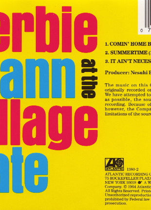 Herbie Mann : Herbie Mann At The Village Gate (CD, Album, RE)