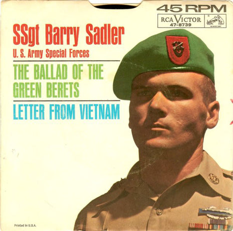 Barry Sadler : The Ballad Of The Green Berets / Letter From Vietnam (7", Single, Mono, Roc)