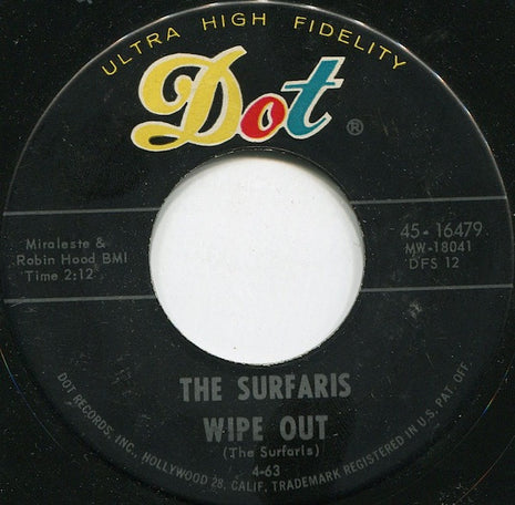 The Surfaris : Wipe Out / Surfer Joe (7", Single, Ind)