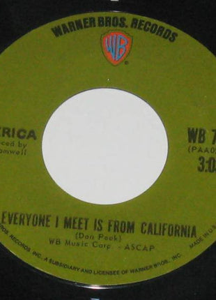 America (2) : A Horse With No Name (7", Single, Styrene, Pit)
