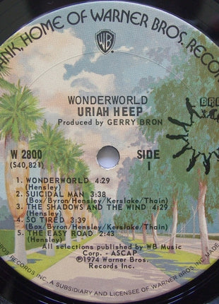 Uriah Heep : Wonderworld (LP, Album, San)