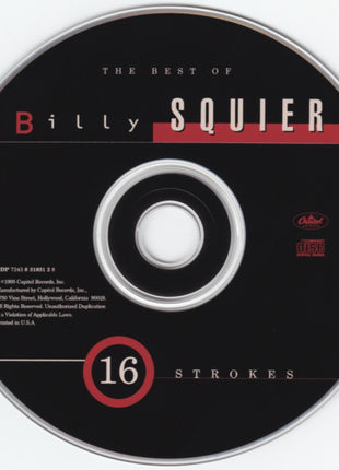 Billy Squier : 16 Strokes: The Best Of Billy Squier (CD, Comp, RM, EMI)