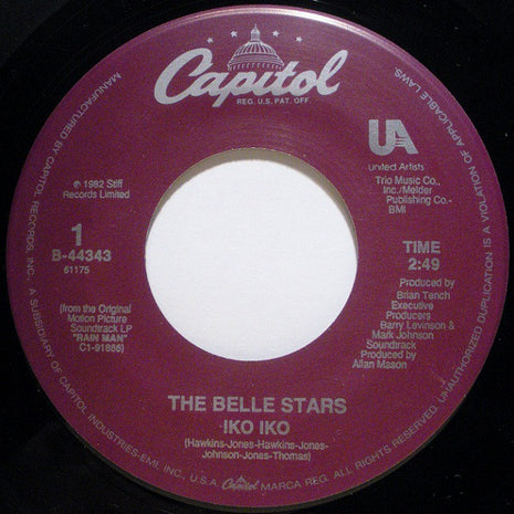 The Belle Stars : Iko Iko (7", Single, Spe)