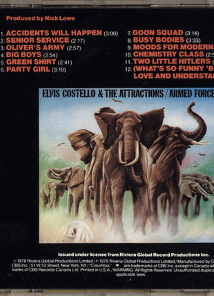 Elvis Costello & The Attractions : Armed Forces (CD, Album, RE)