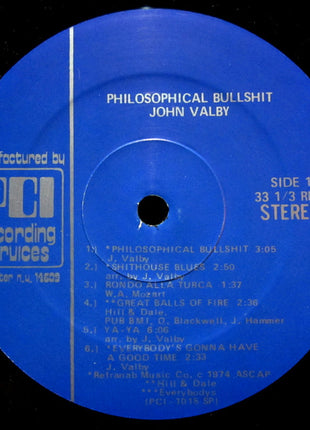 John Valby : Philosophical Bullshit (LP, Album)