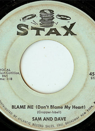 Sam & Dave : You Don't Know Like I Know / Blame Me (Don't Blame My Heart) (7", Single, Mono, Promo)