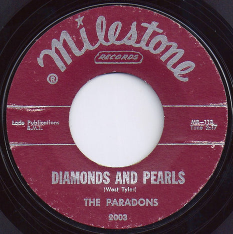 The Paradons : Diamonds And Pearls / I Want Love (7", Single, Styrene, All)