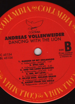 Andreas Vollenweider : Dancing With The Lion (LP, Album)