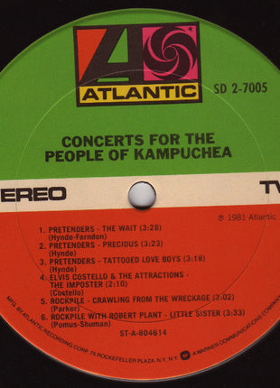 Various : Concerts For The People Of Kampuchea (2xLP, Album, Ter)