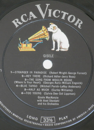 Gisele MacKenzie With Axel Stordahl Orchestra : Gisele (LP, Album, Mono)