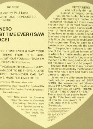 Peter Nero : The First Time Ever (I Saw Your Face) (LP, Album)