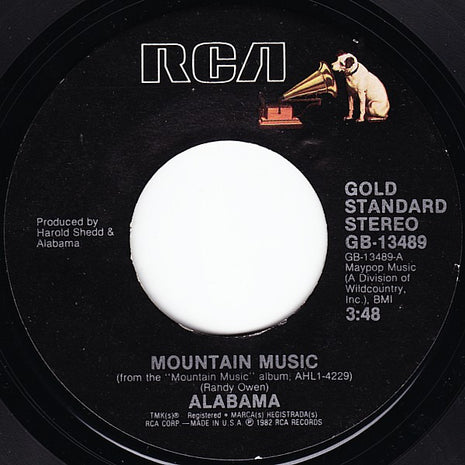 Alabama : Mountain Music / Feels So Right (7", RE)