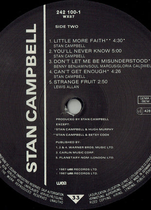 Stan Campbell : Stan Campbell (LP, Album)
