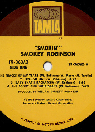 Smokey Robinson : Smokin' (2xLP, Album, Gat)