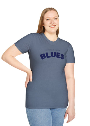 Damn Right, I Got the Blues T-Shirt | Retro Text Tee, Music Mood