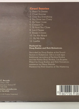 Rick Holmstrom : Cruel Sunrise (CD, Album, Dig)