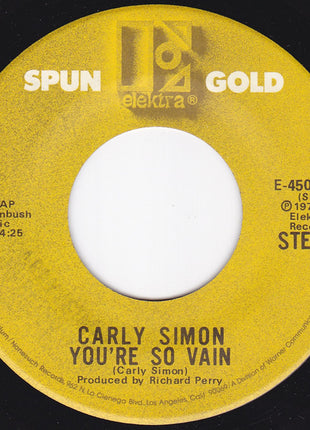 Carly Simon : You're So Vain (7", Mono, RE)