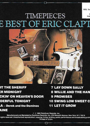 Eric Clapton : Time Pieces - The Best Of Eric Clapton (CD, Comp, Club, RE, PDO)