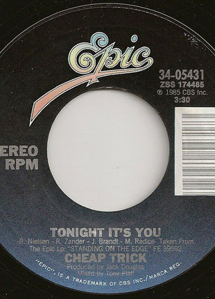 Cheap Trick : Tonight It's You (7", Single, Styrene, Pit)