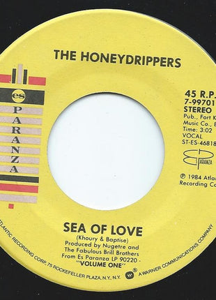 The Honeydrippers : Sea Of Love / I Get A Thrill (7", Single, SP )