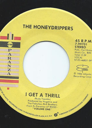 The Honeydrippers : Sea Of Love / I Get A Thrill (7", Single, SP )