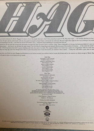 Merle Haggard And The Strangers (5) : Hag (LP, Album, Win)