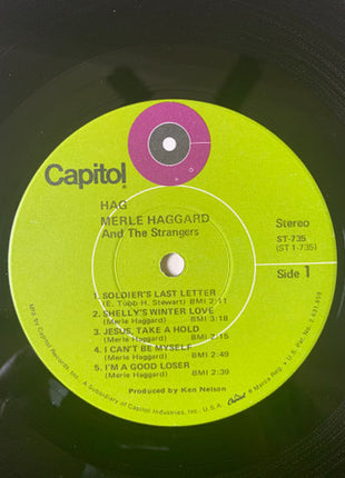 Merle Haggard And The Strangers (5) : Hag (LP, Album, Win)