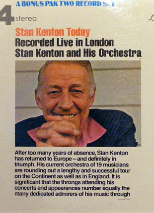Stan Kenton And His Orchestra : Stan Kenton Today: Recorded Live In London (2xLP, Album)