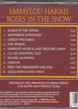 Emmylou Harris : Roses In The Snow (CD, Album, RE, WEA)