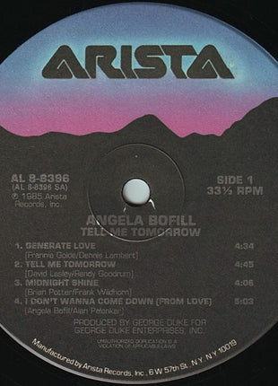 Angela Bofill : Tell Me Tomorrow (LP, Album)
