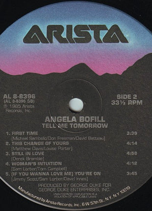 Angela Bofill : Tell Me Tomorrow (LP, Album)