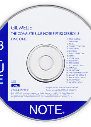 Gil Mellé : The Complete Blue Note Fifties Sessions (2xCD, Comp, Mono, Ltd)