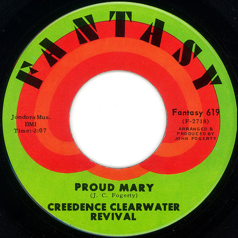 Creedence Clearwater Revival : Proud Mary / Born On The Bayou (7", Single, Roc)