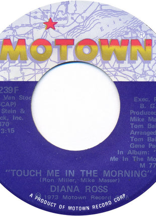 Diana Ross : Touch Me In The Morning (7", Single)