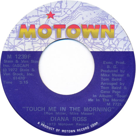 Diana Ross : Touch Me In The Morning (7", Single)