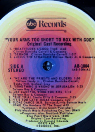Various : Your Arms Too Short To Box With God (Original Broadway Cast) (LP)