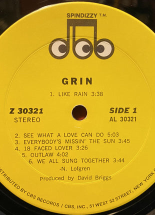 Grin : Grin (LP, Album, Pit)
