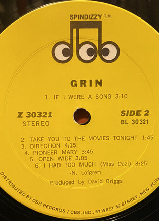 Grin : Grin (LP, Album, Pit)