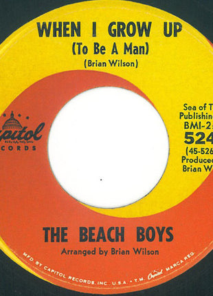 The Beach Boys : When I Grow Up (To Be A Man) (7", Single)