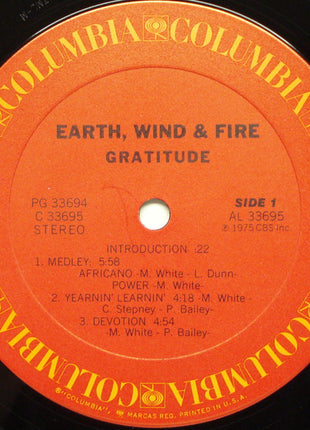 Earth, Wind & Fire : Gratitude (2xLP, Album, Pit)