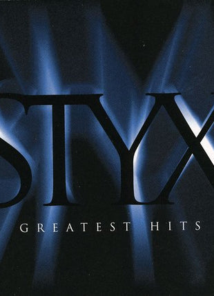 the album cover for Styx - STYX / Greatest Hits: Time Stands Still When It Sounds