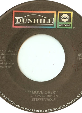 Steppenwolf : Move Over / Power Play (7", Single, Spe)