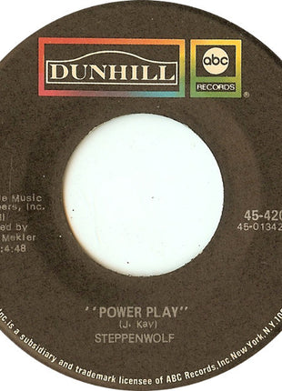 Steppenwolf : Move Over / Power Play (7", Single, Spe)