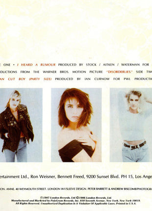 Bananarama : I Heard A Rumour (7", Single, Spe)