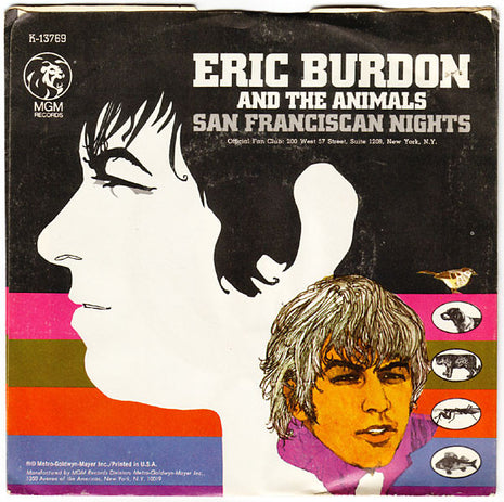 Eric Burdon And The Animals* : San Franciscan Nights (7", Single)